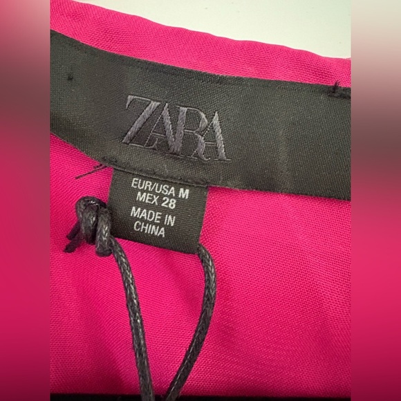 Zara fushia Petal Textured Fitted Statement Jacket – Size Medium - Picture 5 of 13